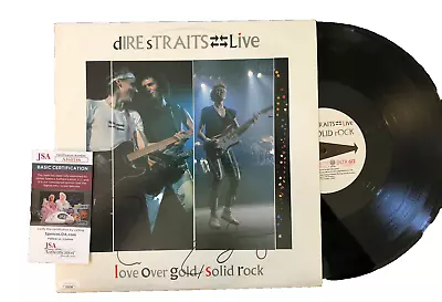 DIRE STRAITS Love Over Gold/Solid Rock Live 12 Inch Signed Mark Knopfler JSA COA • $599.99