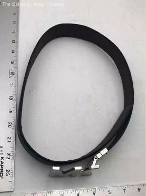 Michael Kors Mens Brown Black Leather Buckle Adjustable Reversible Belt • $10.50