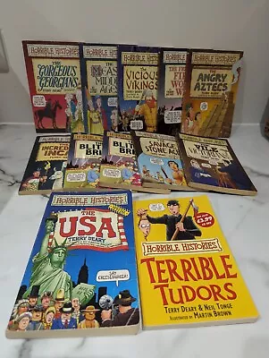 Horrible Histories Collections Blood-Curdling Set Of 12 Books • £12