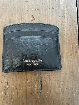 Kate Spade Black Leather Ladies Credit Card Case  • £10