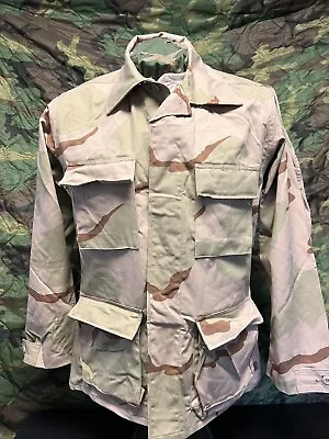 3 Color Desert Camouflage BDU Shirt Nyco/Twill GI Genuine Issue NEW K-37 • $19.99