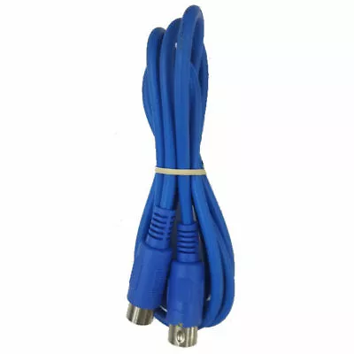 Cable Up CU/MD105/BLU 5' MIDI Male To MIDI Male MIDI Cable (Blue) • $8