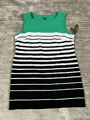 Voir Voir Dress Womens 24W Multicolor Sleeveless Shift NWT • $29.99