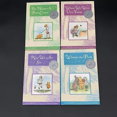 Winnie The Pooh Collection 4 Book Set Dutton Milne Shepard • $19.99