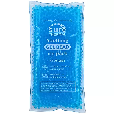 Gel Bead Ice Pack Reusable Microwave/Freezer Safe  - Soothing-Cooling-Comforting • £4.25