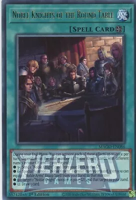 Yugioh Noble Knights Of The Round Table MAGO-EN086 Rare 1st Edition NM/LP • £1.09