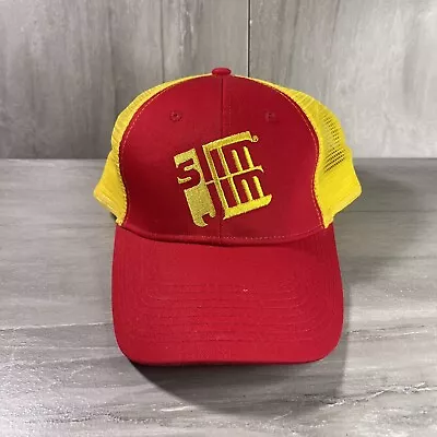 Slim Jim Snapback Hat Red Yellow Mesh Back • $14.99