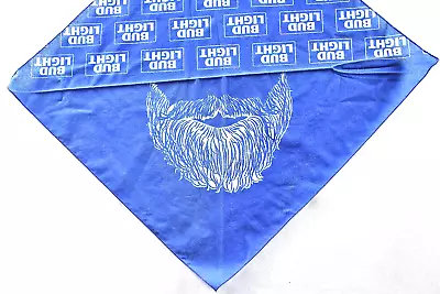 Bud Light Bandana Handkerchief W/ Mustache Beard Face Cover • $19.99