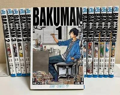 Bakuman Vol.1-20 Set Japanese Version Manga Comic Obata Ken Oba Tsugumi Japan • $50.99
