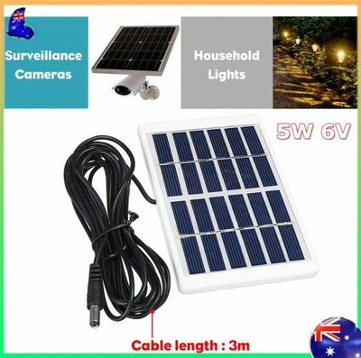$12.88 • Buy 5 Watt 6V Mono Silicon Solar Panel Phone Battery Power Charging Camping Home