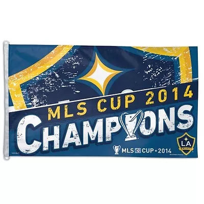 Los Angeles Galaxy 2014 MLS Cup Champions 3'x5' Flag  IN STOCK!! • $31.99