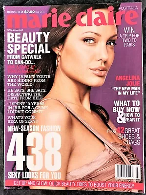 Marie Claire Australia #103 March 2004. Angelina Jolie. Good • $8.10