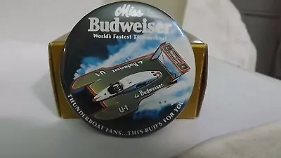Hydroplane Button Miss Budweiser Hydro Fans! This Buds For You! World's Fastest • $2.99