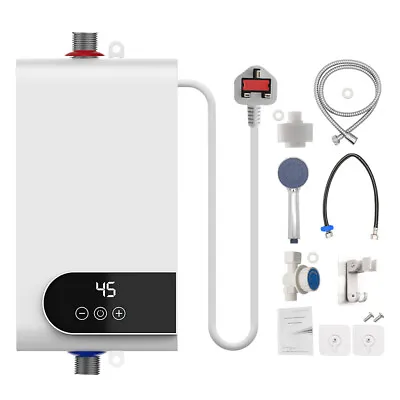 5500W Electric Tankless Instant Hot Water Heater Under Sink Tap 20-55°C Bathroom • £36.99