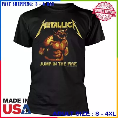 Metallica Jump In The Fire Vintage Black T-Shirt Full Size S-2XL • $16.96