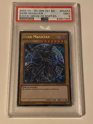 PSA 9 Mint Dark Magician MVP1-ENS54 D.S.O.D Movie Pack Secret Edition YuGiOh • £49.99