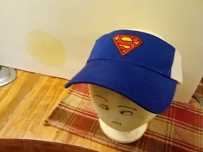 Brand New Vintage Rare Superman Visor Hat W/wide Elastic Adjustable Band • $29.99