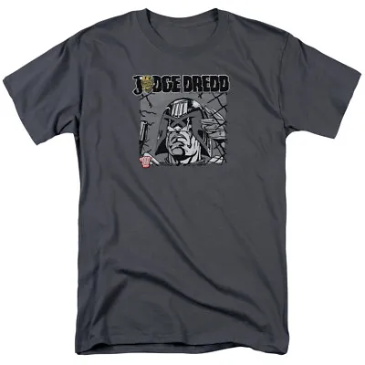 Judge Dredd Fenced T Shirt Mens Licensed DC Comics Tee Charcoal • $19.59