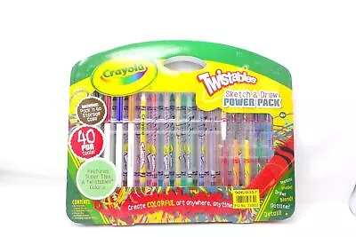 Crayola Twistables 40 Piece Sketch And Draw Set Brand New Sealed Hours Of Fun • £14.95