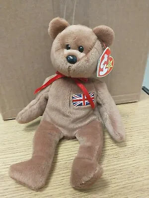 £6 • Buy Britannia  Ty Beanie Baby Flag Bear Uk Exclusive Teddy Bear. Ref Beanie 2