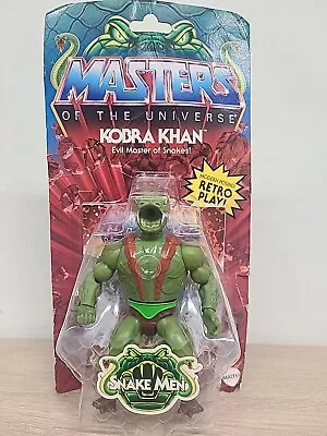 Masters Of The Universe Origins KOBRA KHAN Figure 2022 Mattel Snake Men DMG PKG • $24.99