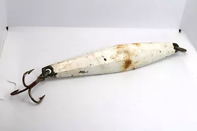 Vintage 1950'S Saltwater HEAVY Tuna Jig Lure - MAVERICK 6 1/2  FISHING - White • $15