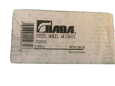 40 Pieces BADA Steel Wheel Weights 7525FE 3 Oz Adhesive Stick-On • $19.85