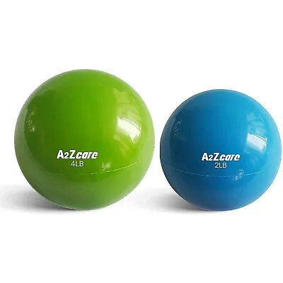 A2ZCARE Toning Ball - Weighted Toning Ball (Set Of 2lbs And 4 Lbs) • $33.95