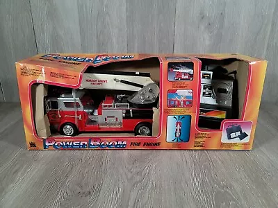 New Vintage 1990 Power Boom Fire Truck ( Toy State) Morton Grove Fire Dept • $59.99