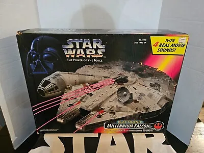 Millennium Falcon Electronic 1995 STAR WARS Power Of The Force MIB NEW #1 • $238.97