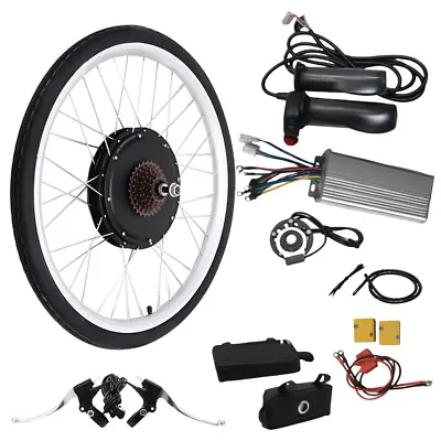 26  Rear Wheel Electric Bicycle Conversion Kit E-Bike Motor Hub Kit 1000W 48V • $190