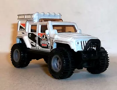 Loose 2022 Matchbox White Jeep Wrangler Superlift Wheel Swap Real Riders • $19.99