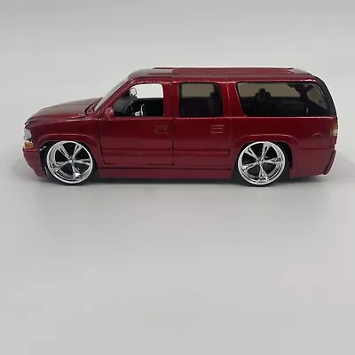 Jada Dub City 2000 Chevy Suburban Red 1:24 Diecast • $24.99