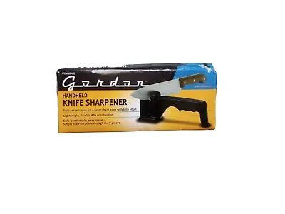 Gordon Hand Held Knife Sharpener V Groove Twin Ceramic Rods • $17.99