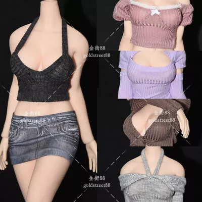 1/6 Female Tops Suspenders Vests Skirts Clothes For 12inch PH TbL Action Figure • $11.87