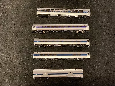 N Scale Kato Bachmann X5 Amtrak Passenger Cars - Viewliner Baggage Amfleet • $79