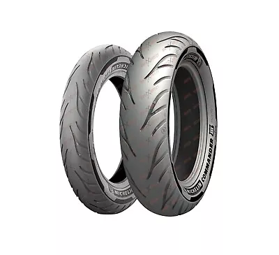 Michelin Commander III MT90B16 MU85B16 Front Rear Motorcycle Tires Set 3 • $444.98