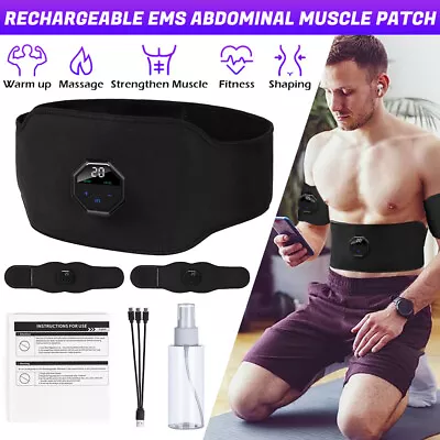 Electric Muscle Toner Machine ABS Toning Belt Simulation Fat Burner Belly Shaper • $31.99