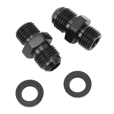 Transmission Oil Cooler Adapter Fittings 6AN Male Flare-1/4NPSM Hose Adapter Fo✧ • $9.68