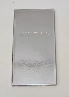 £14.99 • Buy Quirepale 3 Column Appointment Book - Silver