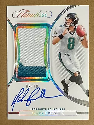 2022 Panini Flawless Mark Brunell 3 Color Patch Auto 06/10 • $80