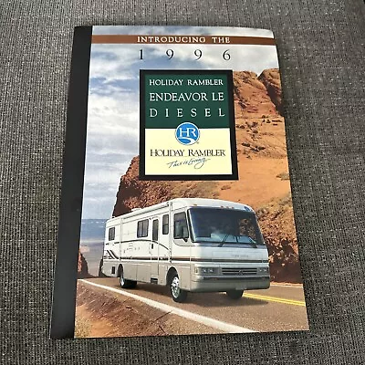 1996 Holiday Rambler Endeavor LE Diesel Motorhome RV Brochure • $3.50