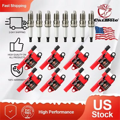 Set Of 8 Ignition Coils & Spark Plug For 08-2016 GMC Savana 2500 Van V8 6.0L NEW • $162.99