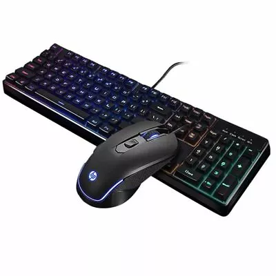 HP KM200 USB Wired Gaming Keyboard And Mouse Combo For Computer Laptop PC • $62.09