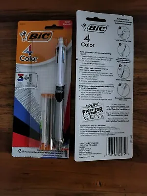 1 Bic 4 Color Mechanical Pencil & Ball Pen Medium #2 HB With Eraser New!! • $14.89