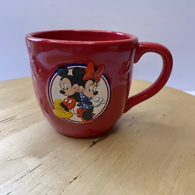 Disney Mickey & Minnie Mouse Red Ceramic Large 3d Coffee Cup/mug New • $9.99