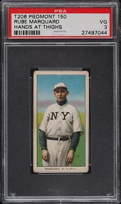 1909-11 T206 Rube Marquard Hands At Thighs Psa 3 Hof • $810