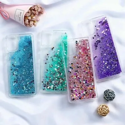 $8.78 • Buy Case For Samsung S22 S21 S20 A53 A13 Bling Glitter Liquid Quicksand Phone Cover