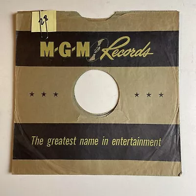 10  78 RPM Record Sleeves - Lot Of 5 MGM Records Record Sleeves (Bundle #28) • $8