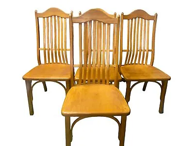 Mission Oak Vintage High Back Dining Side Chairs (Set Of 4) • $273.59